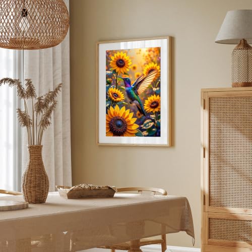 YOYA 2 Pack 5D Hummingbird Diamond Art Kits for Adults 12x16 Inch - color: Hummingbird 042
