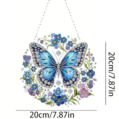 RYMILIE Hanging Diamond Art Kits for Adults Butterfly 8x8inch - color: DP03338