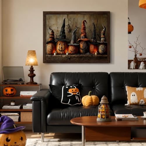Mosaflare 5D Pumpkin Witch Hat Diamond Painting Kits for Adults 12x16 Inch - color: KM1237-1