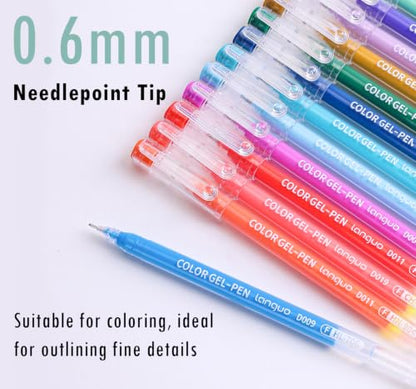 Acrylic Gel Pens for Coloring, 168 PCS Premium Gift Box Set - color: 168 Colors