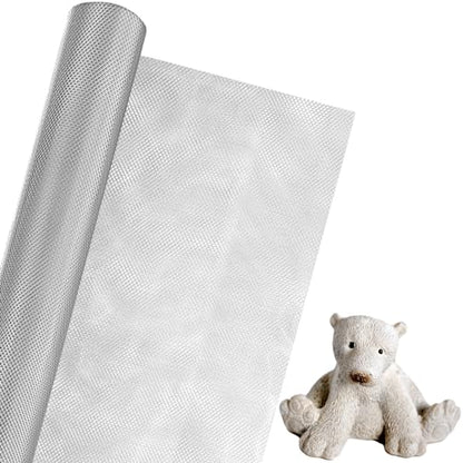 Tandefio Sculpting Wire Mesh Roll 24''x120'' Aluminum Wire Mesh for Sculpting Clay, DIY Sculpture Projects, Model Train Scenery, Dioramas, Arts and Craft, Rustproof, 0.12'' x 0.16'' Dense Grid