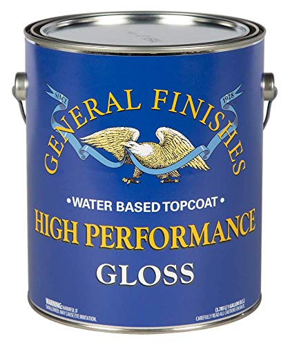 General Finishes High Performance Water Based Topcoat, 1 Gallon, Gloss - color: Gloss, size: 1 Gallon