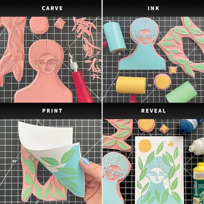 Speedball 3803 Water Soluble Block Printing Ink – Bold Color With Satin Finish AP Non-toxic 8 Fl. Oz., White - color: White, size: 8 fl oz