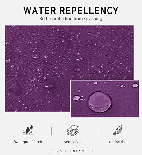 Syntus Apron for Men Women, Adjustable Cooking Kitchen Apron with 2 Pockets | Machine Washable, Firm Stitching, Stain Resistance, Long Tie Straps, 2 Pockets, Versatility, Unisex Use, Gift, BBQ - color: Basic Purple, style: 2 Polyester