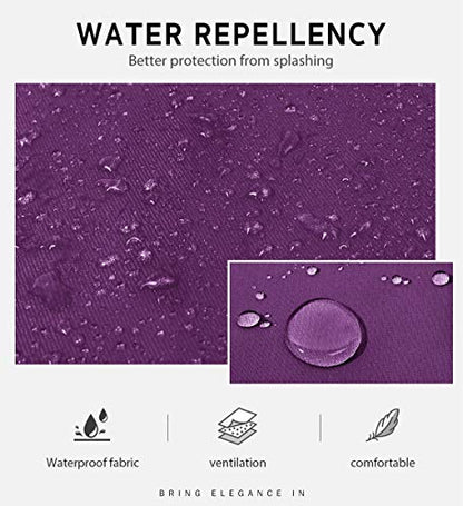 Syntus Apron for Men Women, Adjustable Cooking Kitchen Apron with 2 Pockets | Machine Washable, Firm Stitching, Stain Resistance, Long Tie Straps, 2 Pockets, Versatility, Unisex Use, Gift, BBQ - color: Basic Purple, style: 2 Polyester