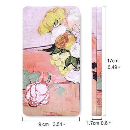qianshan 40Pcs Empty Half Pans Watercolor Tin Palette with Magnetic Stripe | Travel Tin Palette Case,Portable Artist Paints Half Pan Kits,DIY Watercolor Oils Acrylics Painting Drawing Champs Rose - color: Champs Rose