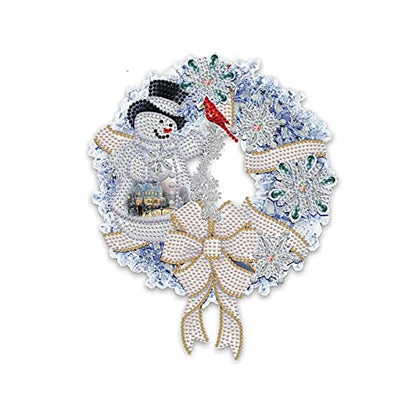 KTHOFCY 5D DIY Diamond Painting Kits for Adults Kids, Christmas Garland Full Drill Embroidery Cross Stitch Crystal Rhinestone Paintings Pictures Arts Wall Decor Painting Dots Kits 15.7X11.8 in