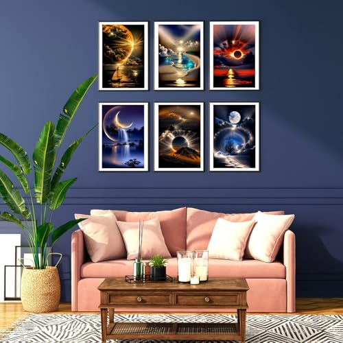 12 Pack Sunset Diamond Art Kits for Adults,5D Diamond Painting Sets - color: KM469-KM480-1