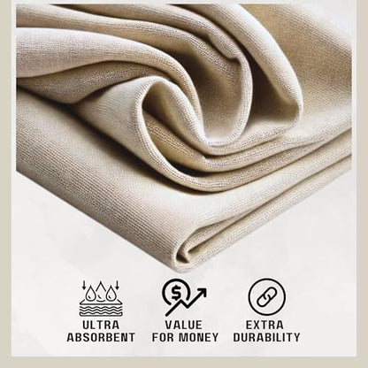 Dark White Premium Cotton 8 oz Canvas Drop Cloth | Leak Resistant, Washable | Ideal for Painting, Crafting, and Furniture Covers - Durable Multi-Purpose Use (9'x12' - Pack of 2) - size: 9'x12' - Pack of 2