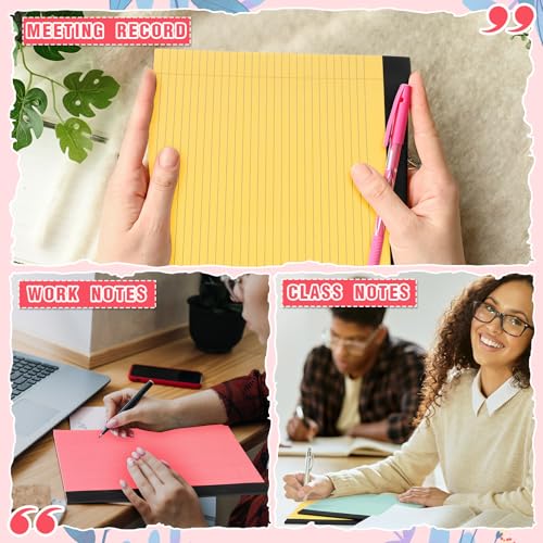 Lincia 6 Pcs Legal Pads Landscape Notebook, Childish Color - color: Childish Color