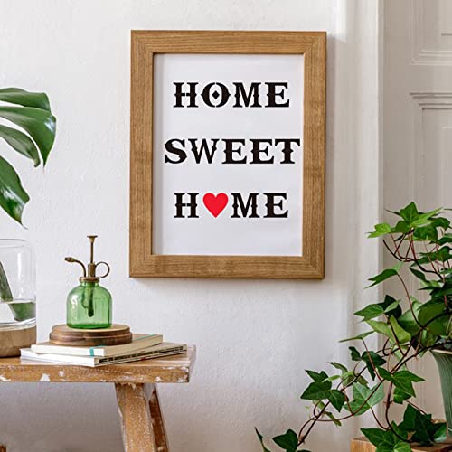 1 Inch Letter Stencils and Numbers, 38 Pcs Alphabet DIY Craft Stencils, Reusable Plastic Drawing Templates for Painting on Wood, Wall, Fabric, Rock, Floor, Signage, Door Porch - size: 1 Inch