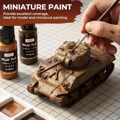 Nicpro 10 Colors Rust & Weathering Model Paint Set, 20ml - style: Rust & Weathering