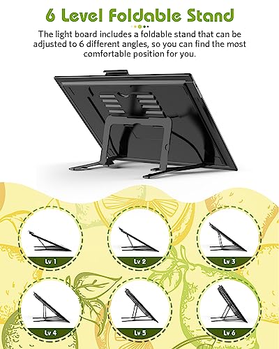 A3 Light Board for Diamond Painting, Rechargeable Battery Light Pad, Magnetic Tracing Light Box, Ultra-Thin Copy Board with 3 Colors& 6 Levels Adjustable Brightness for Drawing, Sketching, Animation - style: A3-rechargeable