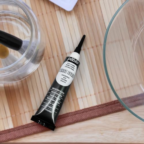 Pebeo 772100 Vitoraille Outliner 0.7 fl oz (20 ml) Imitation Lead (Gray) - color: Grey, size: 0.68 Fl Oz (Pack of 1)