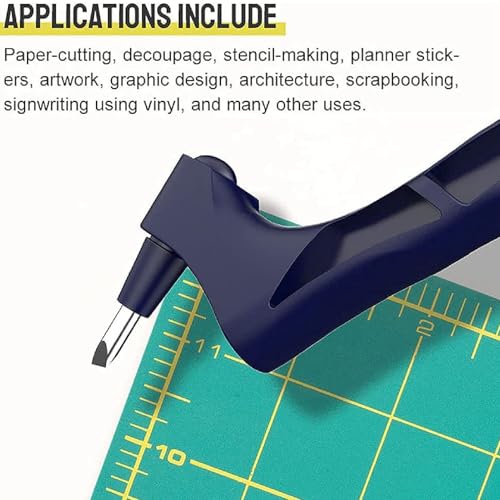 2Pcs Craft Cutting Tools, Stainless Steel Craft Rotating Cutting Tool, 6.69in 360 Degree Rotating Cutter Tools, Detachable Rotating Paper Knife Set for DIY Handwork