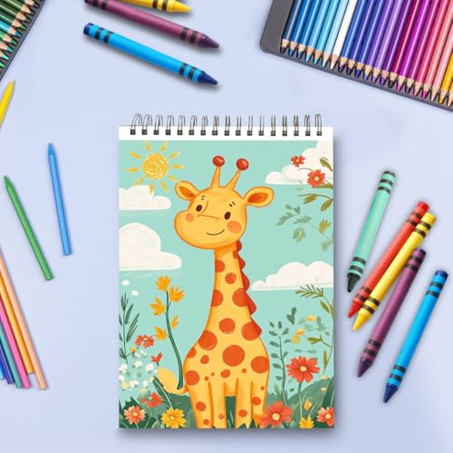 9" x 12" Hard Cover Sketch Book, Top Spiral Bound Sketch Pad, 100 Sheets 68lb/100gsm Drawing Paper, 1 Pack - size: 9" x 12" (1 Pack)