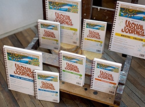 Strathmore Wire Bound Visual Journal, 100 lb. Drawing Paper, 5.5 X 8 inches, 42 Sheets (460-5) - size: 5.5x8.5, style: Drawing