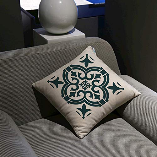 6 Pcs Small Pattern Mandala Stencils Reusable Mandala Dot Painting Templates DIY Floral Spray Paint Stencil Drawing Craft Stencil for Wood Wall Tile Floor Canvas Fabric Furniture Rock Concrete (6x6) - color: Delicate Style