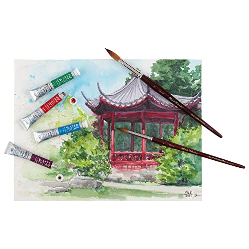Marie's Masters Quality Watercolor Paint - Raw Sienna, 9 mL - Concentrated Color, Pure Pigments, High Lightfastness Ratings - color: Raw Sienna