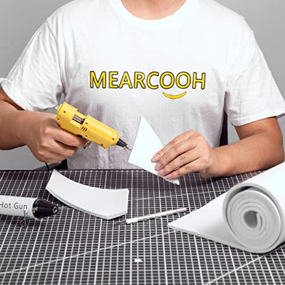 White Eva Foam Cosplay Sheets roll,Premium eva Foam 5mm Thick,59" x 13.9", High Density 86kg/m3 for Cosplay Costume, Crafts, DIY Projects by MEARCOOH - color: White, size: Thickness-5mm