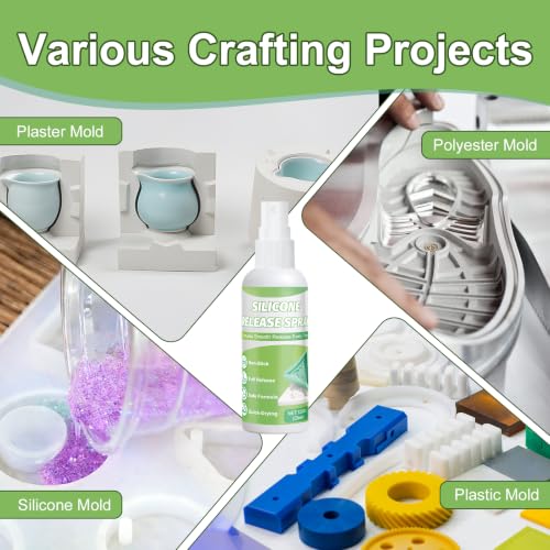 JAOJA Silicone Mold Release Spray for Candle Epoxy Resin, High Silicone Oil
