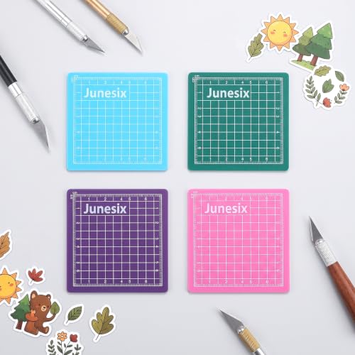 4Pcs Small Cutting Mat, Self Healing Craft Mat | Mini Sewing Cutting Pad Non-Slip Mini Cut Board for Scrapbooking Quilting Sewing Accessories