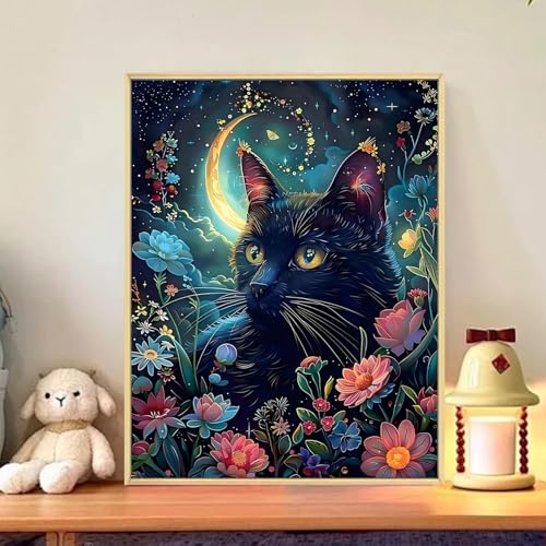 CRZMODE Cat Paint by Numbers Kit for Adults, Cat Paint by Numbers for Adults, Acrylic Painting Crafts for Home Decor Gift (16x20inch) - color: Cat02(16X20")