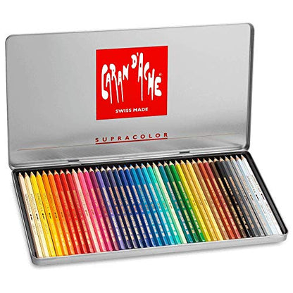 Caran D'ache Supracolor Metal Box Set Of 40 (3888.340) - size: 40 Count (Pack of 1)