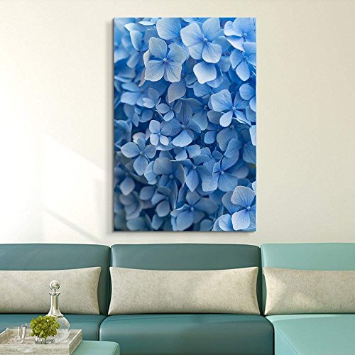 wall26 Canvas Wall Art - Small Blue Flowers - Giclee Print Gallery Wrap Modern Home Art Ready to Hang - 12x18 inches - color: Artwork - 05, size: 18"L x 12"W