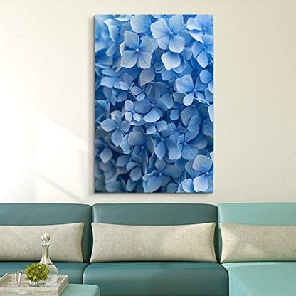 wall26 Canvas Wall Art - Small Blue Flowers - Giclee Print Gallery Wrap Modern Home Art Ready to Hang - 12x18 inches - color: Artwork - 05, size: 18"L x 12"W