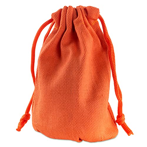 Super Z Outlet 7" x 4.5" Neon Colored Canvas Pouch Bags Sacks with Drawstring Closure for Birthday Party Favors, Snacks, Decoration, Jewelry, Gifts, Event Supplies (12 Bags)
