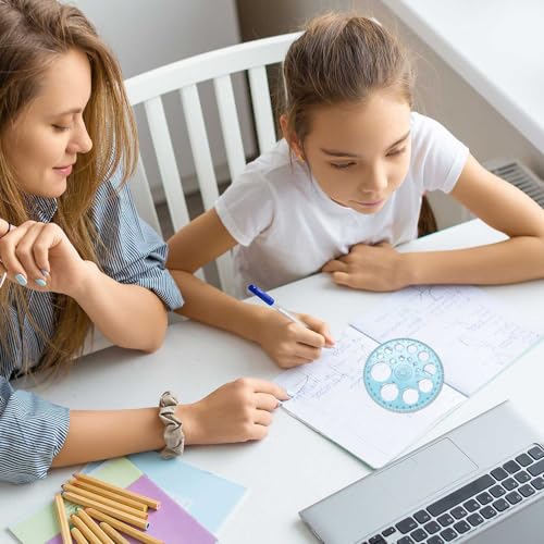 Circle Template Circle Round Stencil Templates for Drawing Professional Circle Ruler Multi Function Drawing Aid Tool Large and Small Size Suit for Studying Designing Office - size: 11.5 cm / 4.53 inches