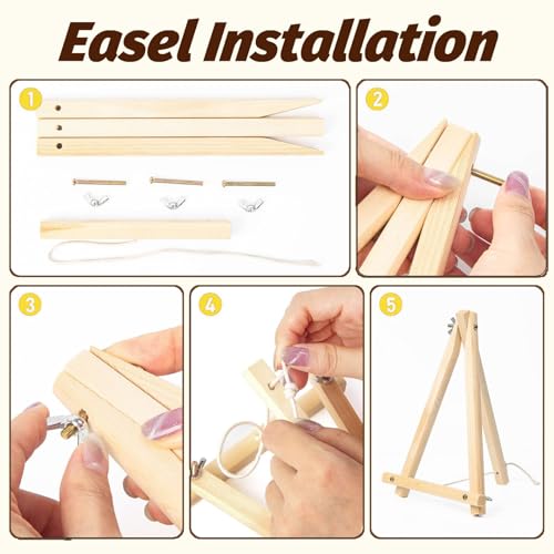 Gemozaic 4 Pack Paint by Numbers Kit for Adults with Frame, Easy Flowers - color: BKH2558-BKH2561