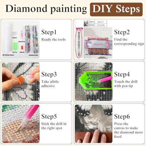 Butterfly Diamond Painting Kits for Adults,Flowers Diamond Art Kits - color: KM1071-1
