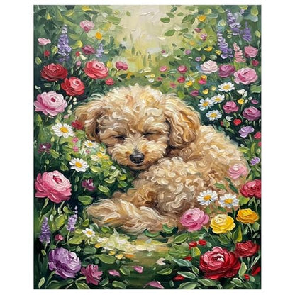Dog Paint by Numbers Kit for Adults, Adult Paint by Number Kits 16x20 Inch - color: Dog