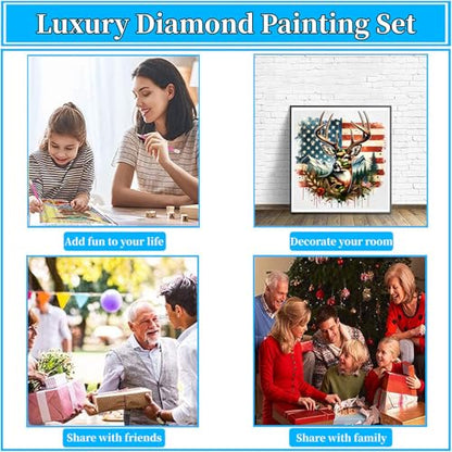 Arttoplus Independence Day Diamond Art Kits for Adults 14x14 inch - color: G9469