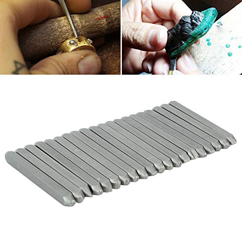 Metal Jewelry Anvil Chisel, Metal Stamping Punch Stamp Curve Set Metal Stamp Anvil Chisel Equipment Kit Jewelry Carving Hand Carved Tools for Jewelry Processing Making Carving(#3)