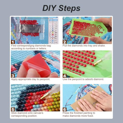 hill froeistung Cat Diamond Art Kits for Adults,Beginners - color: HF-A158