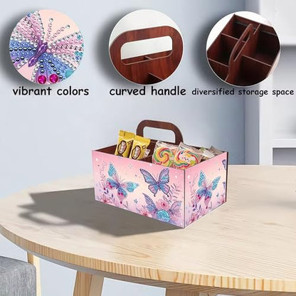 Butterfly Diamond Painting Storage Box with Portable Handle - color: Butterfly3