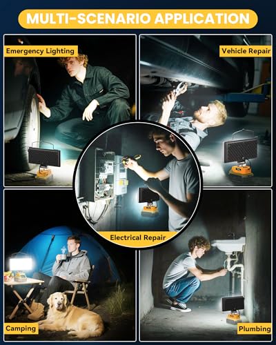 LED Work Light Compatible with DeWALT 20V Battery, 148W 14800LM,Tool Only - color: 148W