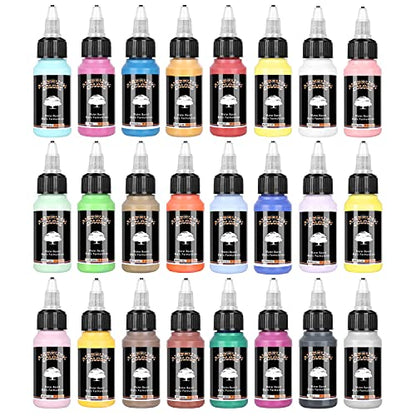 Airbrush Acrylic Paint Set 24 Colors for Models DIY