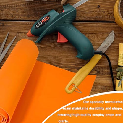 EVA Foam Roll | High Density 85kg/m3 | 2mm Thick | 48"x14" | Ideal for Cosplay, Crafts, DIY Projects (Orange 2pcs) - color: Orange 2pcs