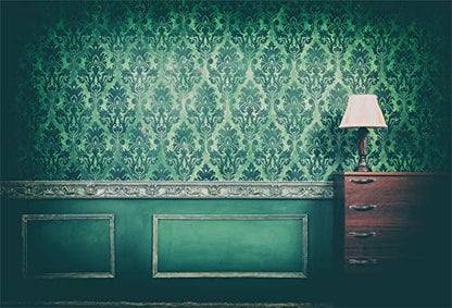 Yeele 10x8ft Vintage Room Interior Backdrop for Photography Antique Green Rococo Old Wall Background Kids Adult Photo Booth Shoot Vinyl Studio Props
