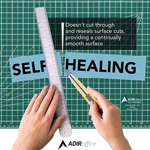 Adir Self Healing Cutting Mat - 30x42 Inches Sew Cutting Mat and Quilt Cutting Mat with 5 Layers, Double Sided Cutting Mat for Crafts - Reversible Non-Slip Cutting Pad with Grid - size: 42"L x 30"W