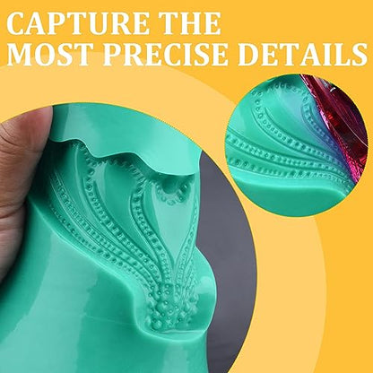 Silicone Molds Making Kit 46oz, Super Elastic 15A Silicone Rubber for DIY Mold Making, Silicone 1:1 Mixing Fast Curing Silicone Mold Kit for Casting Resin Molds, Candle Molds, Soap Mold, Craft (Green) - color: Green, 46oz
