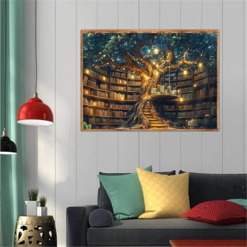 Diamond Art Kits for Adults,Tree of Life Square Diamond Painting 12x16in | Square Drill Diamond Painting Kit - Sparkling Full Drill Design Perfect for Home Decor, Holiday Gifting, And Relaxing Craftin - color: DP02797