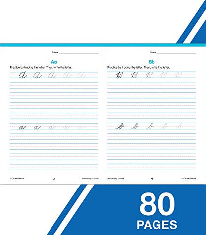 Carson Dellosa Grades 2-5 Cursive Handwriting Workbook, Writing Book With Sight Words, Sentences, and Letter Tracing Activities, Classroom or Homeschool Curriculum