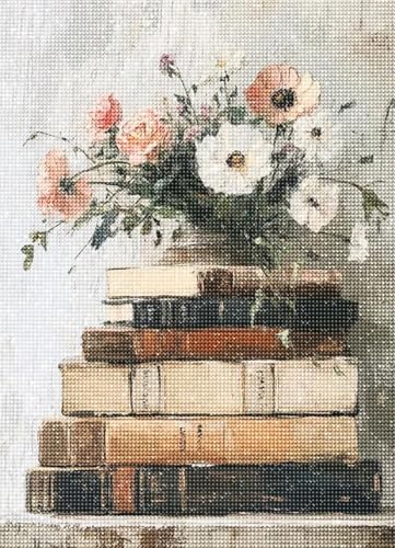 Diamond Art Kits for Adults,Book and Flower 5D Diamond Painting Kits - color: KM629-1