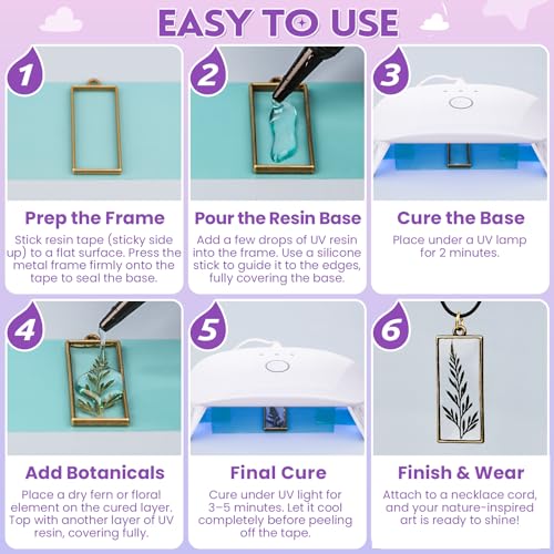 LET'S RESIN 250g UV Resin Jewelry Making Kit, 153Pcs Starter Kit with Light - size: 250g Jewelry Making Kit