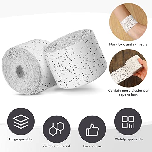 Preboun 50 Pack Plaster Cloth Gauze Bulk for Craft Art, 2 Inch x 180 Inch | Ideal Paper Mache Belly Casting Mask Making, Plaster Strips School Classroom Back to School Art Projects - size: 2 Inch X 180 Inch